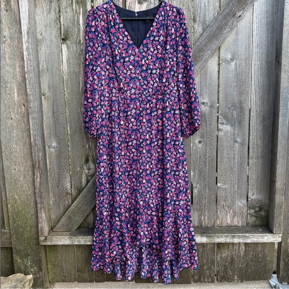 EUC J. Crew Ramea Floral Crepe Dress Size 6